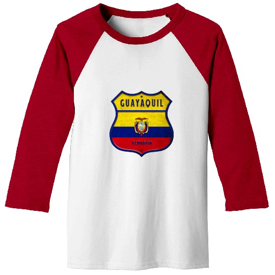 Guayaquil Ecuador coat of arms flag design Baseball Tees
