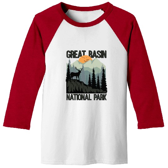 Great Basin National Park Mountains Wilderness Baseball Tees