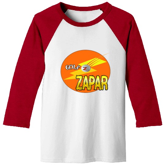 Zapar Orange and Yellow Golf Logo Baseball Tees