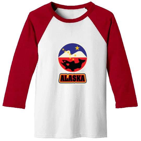 US States ALASKA Baseball Tees