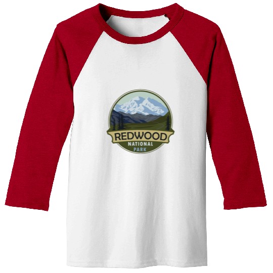 Cool Vintage Retro Redwood National Park Mountain Baseball Tees
