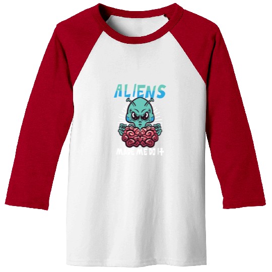 Alien Extraterrestrial Area 51 UFO Space Geek Gift Baseball Tees