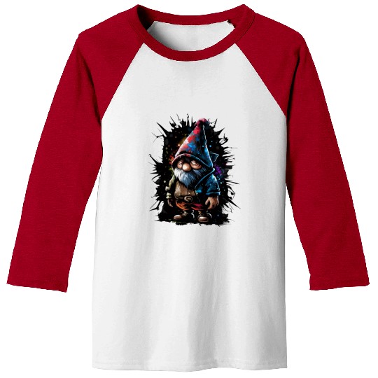 Graffiti Streetwear Gnome Baseball Tees