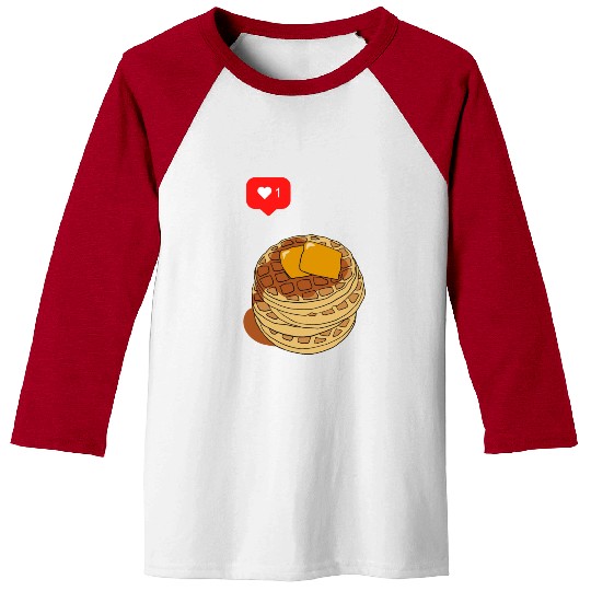Waffle lover Baseball Tees