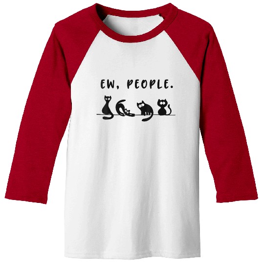 black cat Baseball Tees funny womens ew people meowy cat l