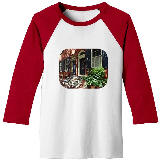 Philadelphia PA - Street in Society Hill Baseball Tees