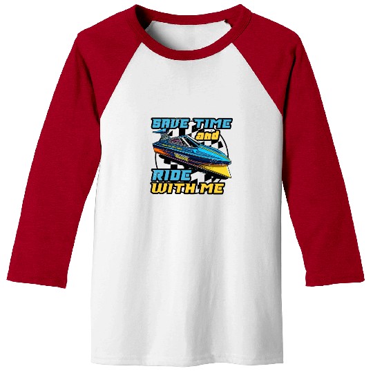 Drag Boat Racing Racer Speed Boat Driver Baseball Tees