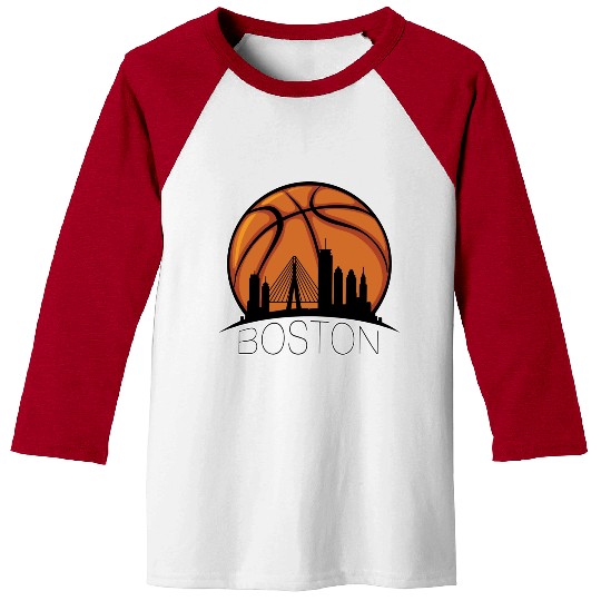 Basketball Skyline Boston Player Coach Sports Baseball Tees