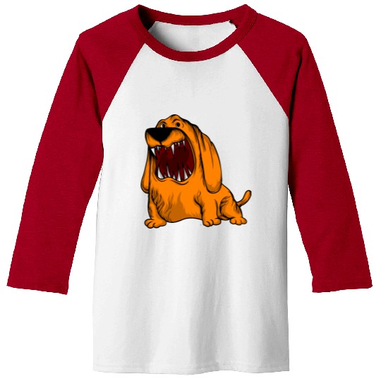 Scary Big Mouth Dog Owners Pet Lover Gift Ideas Baseball Tees