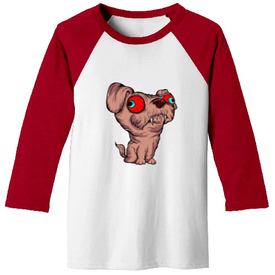 Scary Big Eyes Dog Owners Pet Lover Gift Ideas Baseball Tees