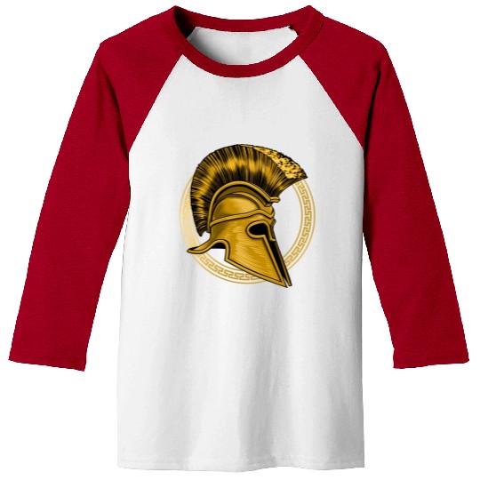 Gold Gladiator Sparta Greek Gym Workout Baseball Tees