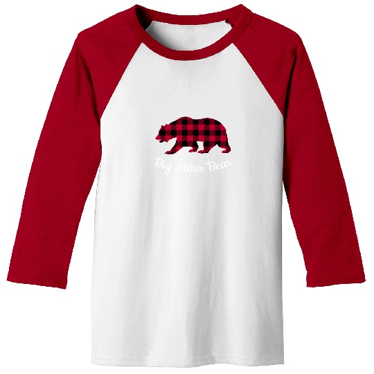 Big Sister Bear Baseball Tees