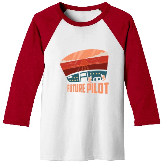 Future Pilot Airline Fly Aviation Baseball Tees