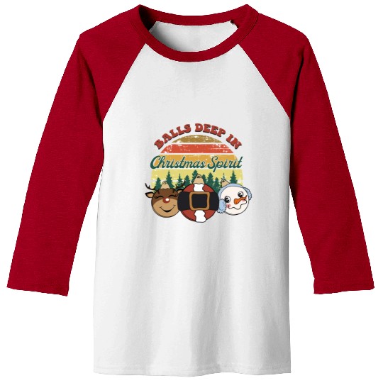 christmas spirit sublimation Baseball Tees