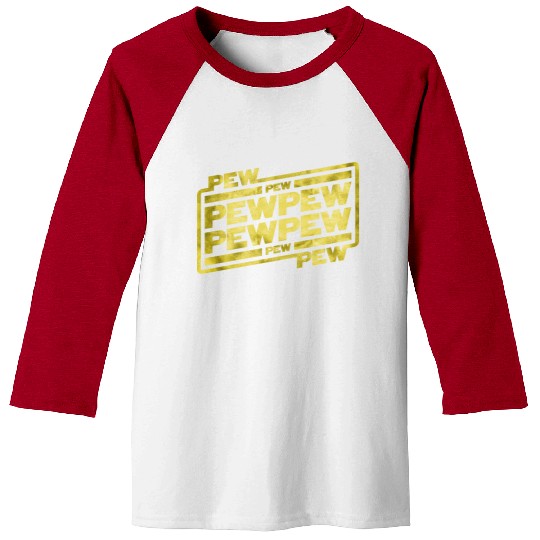 Pew Pew Pew Baseball Tees