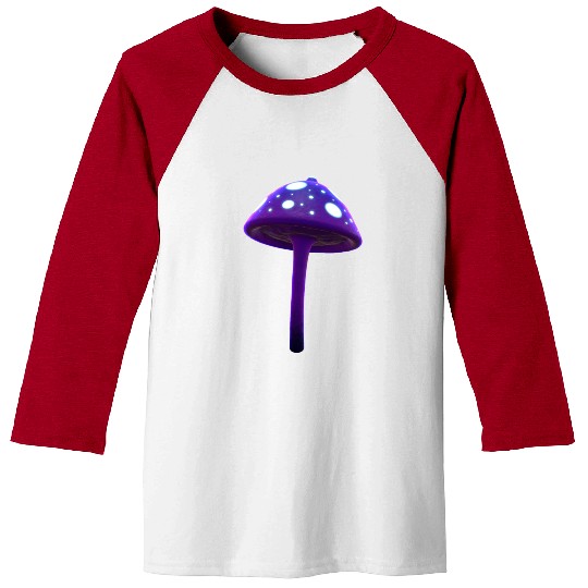 Magic Purple Mushroom Baseball Tees