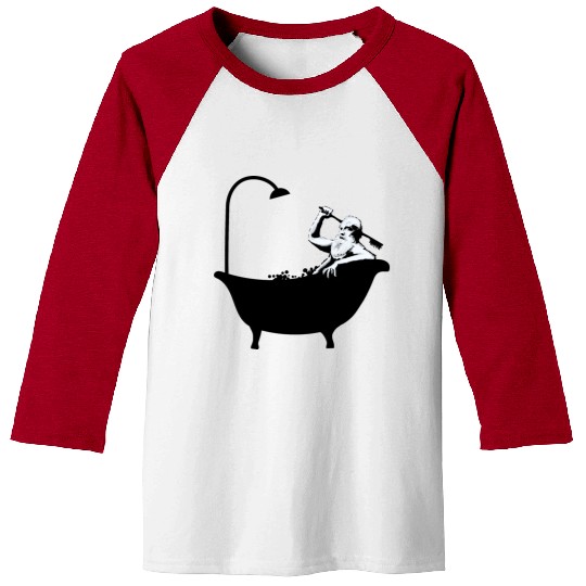 Banksy - Grandpa in the bathtub Baseball Tees