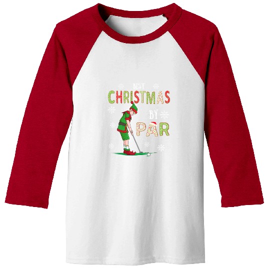 Golf Elf Pun Golfer Christmas Golfing Baseball Tees