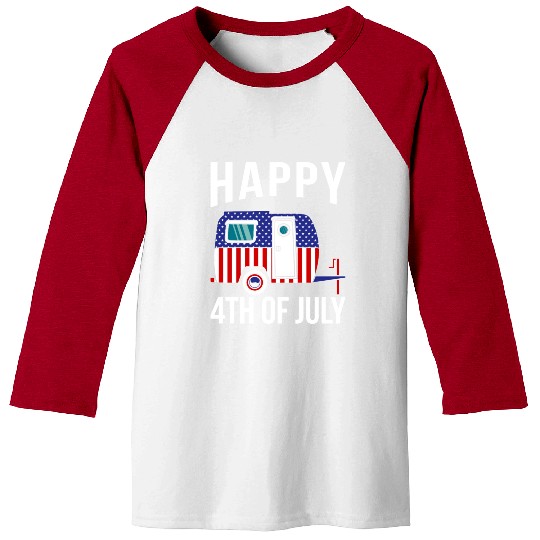 Happy 4th Of July Baseball Tees