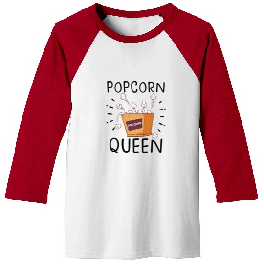 Movie Watching Cinema Popcorn Binge Watching Baseball Tees