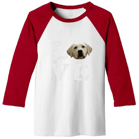 I Love My Yellow Lab Labrador Retriever Dog Baseball Tees