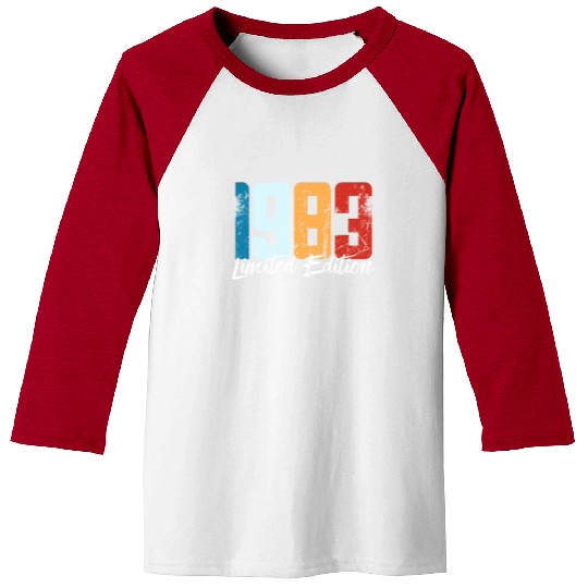 40 Years Vintage 1983 Retro 40th Birthday Baseball Tees