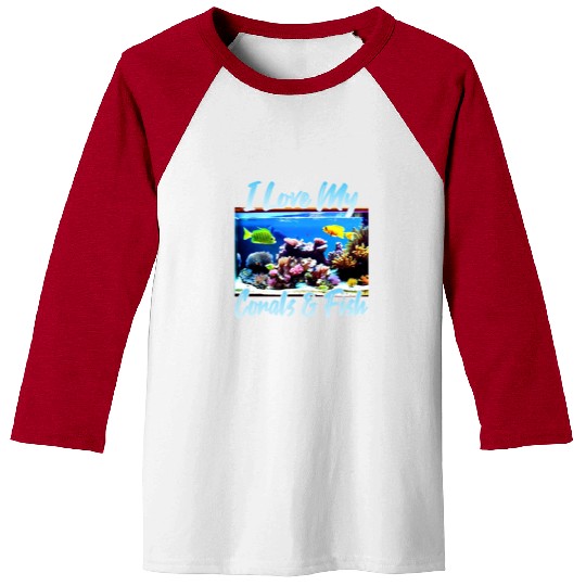 Saltwater aquarium coral fish Baseball Tees