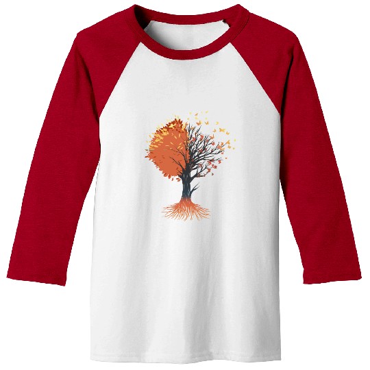 Butterfly Tree Beautiful Animal Butterflies Tree Baseball Tees