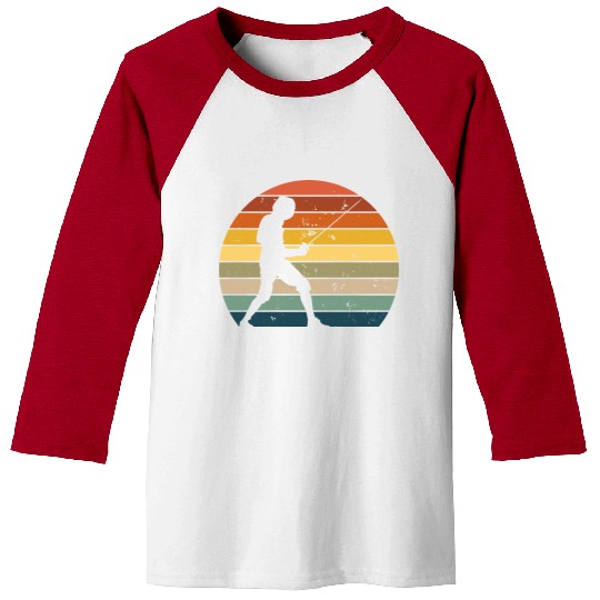 Retro fencing Baseball Tees