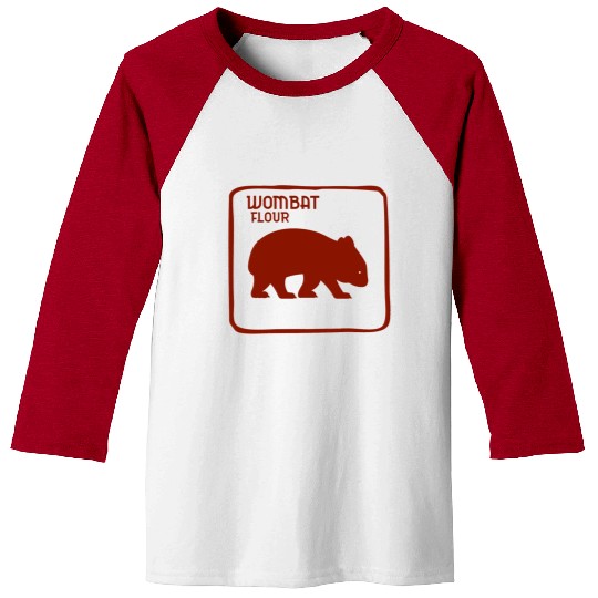 Wombat Dingo Flour Australia Australian Souvenir Baseball Tees