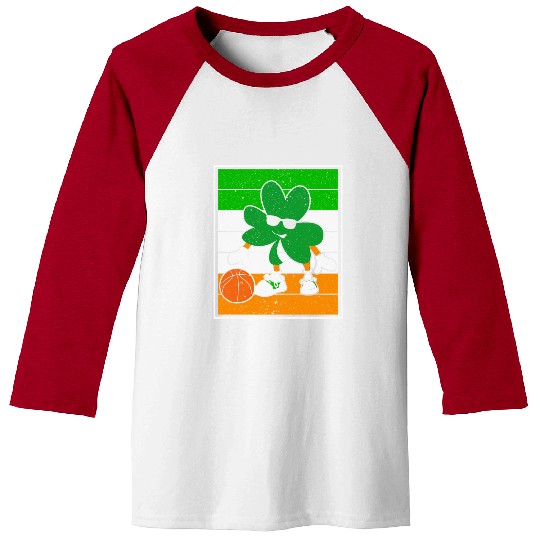 Basketball Player St. Patrick's Day Irish Pride Baseball Tees