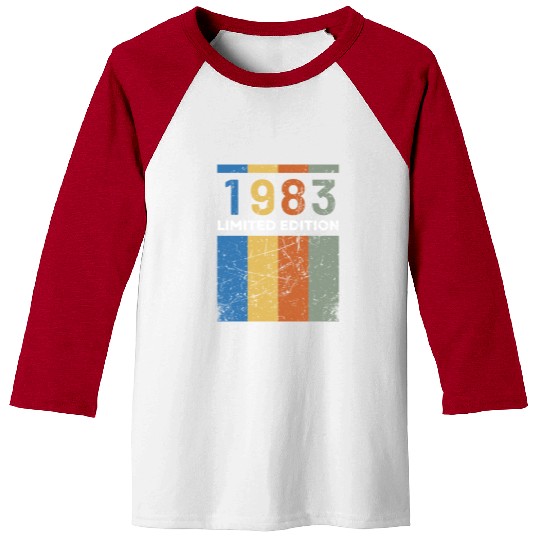 40 Years Vintage 1983 Retro 40th Birthday Baseball Tees