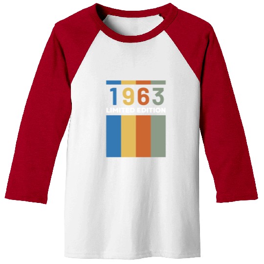 60 Years Vintage 1963 Retro 60th Birthday Baseball Tees