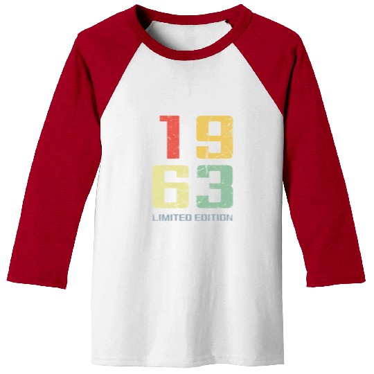 60 Years Vintage 1963 Retro 60th Birthday Baseball Tees