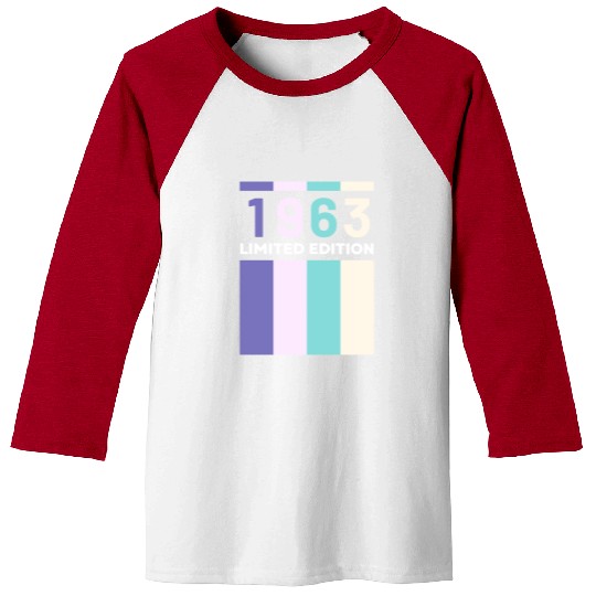 60 Years Vintage 1963 Retro 60th Birthday Baseball Tees