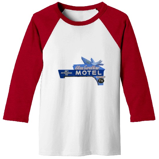 Blue Swallow Motel Route 66 Neon Tucumcari NM Baseball Tees