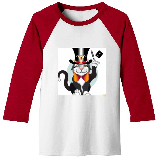 Cat joker Playing Cards | Gifts for Cat Lovers Baseball Tees