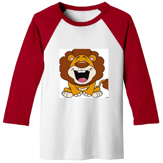 Lion image Baseball Tees