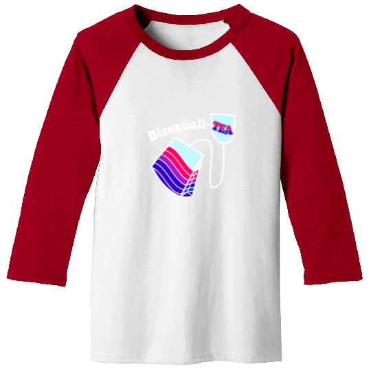 Bisexualitea Funny Bisexual Tea Bag Bi Pride Color Baseball Tees