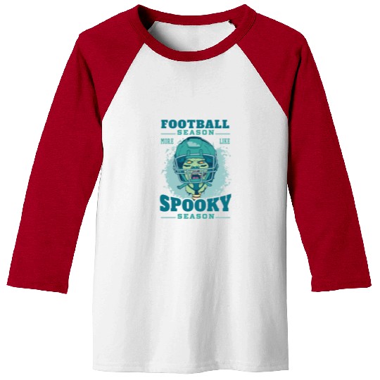 Football season spooky season zombie Football seas Baseball Tees