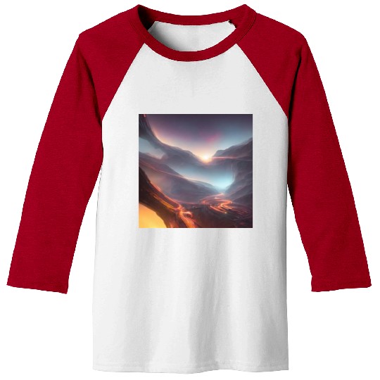 Sunrise at the Tunnel View Point Baseball Tees