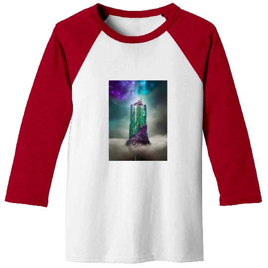 Cosmic Gemstone and Glass \|/ Universe Baseball Tees
