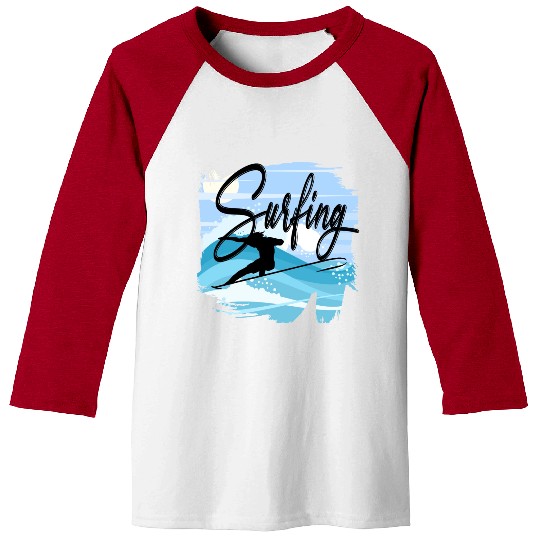 Surfing Baseball Tees