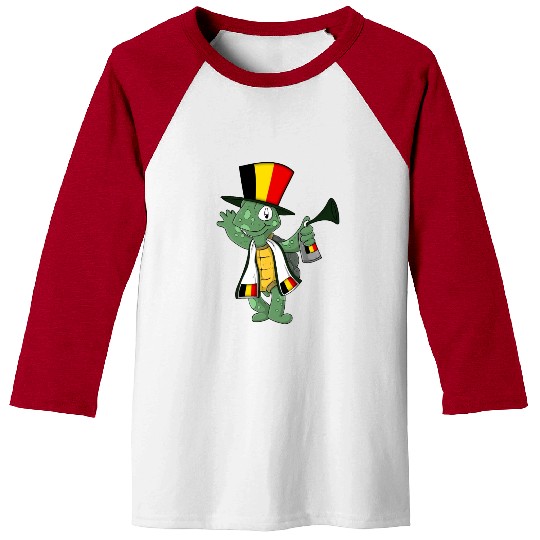 Belgian Fan Turtle Baseball Tees