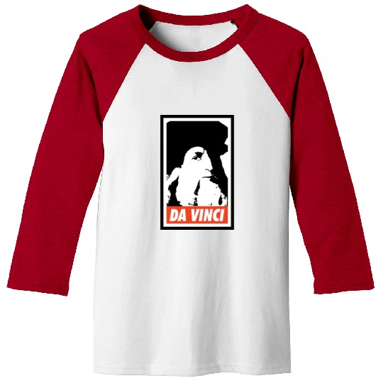 Leonardo Da Vinci Baseball Tees