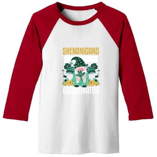Shenanigans Coordinator Funny St Patricks Day Baseball Tees