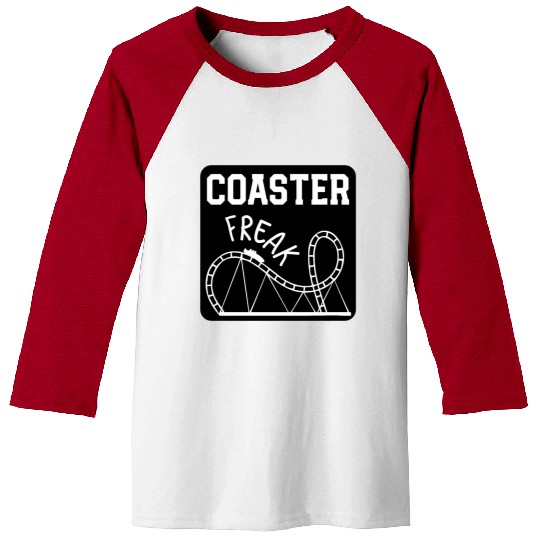 Roller Coaster freak Baseball Tees