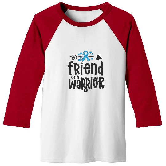 Friend Of A Warrior Support Team Prostate Cancer Baseball Tees