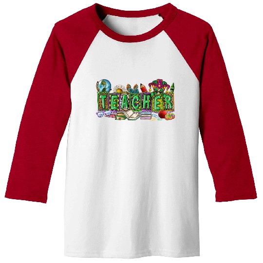 Mardi Gras Teacher Baseball Tees
