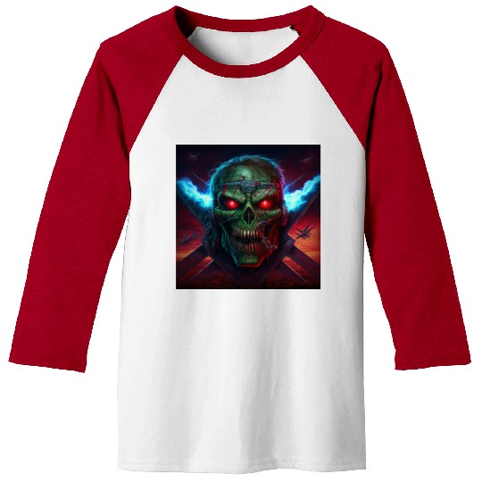 ZOMBIE IRON MAIDEN (version 14) Baseball Tees